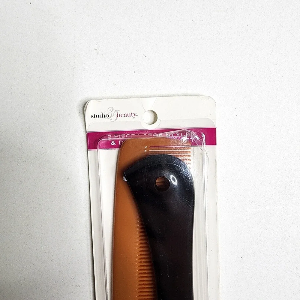 Studio 35 Beauty 2 Piece Large Styler & Dresser‎ Comb Set 2013 New